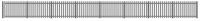 281 Ratio Modern Palisade Fencing - 896mm